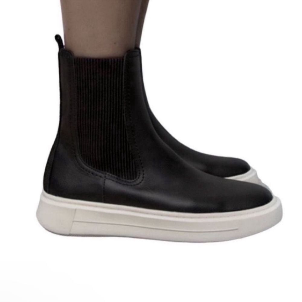 Zara Black Ankle Sneaker/Boots(Size 9)